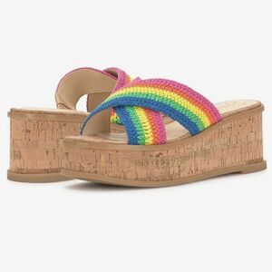 BRAND NEW JESSICA SIMPSON ELIZA CROCHET PLATFORM SANDAL S2